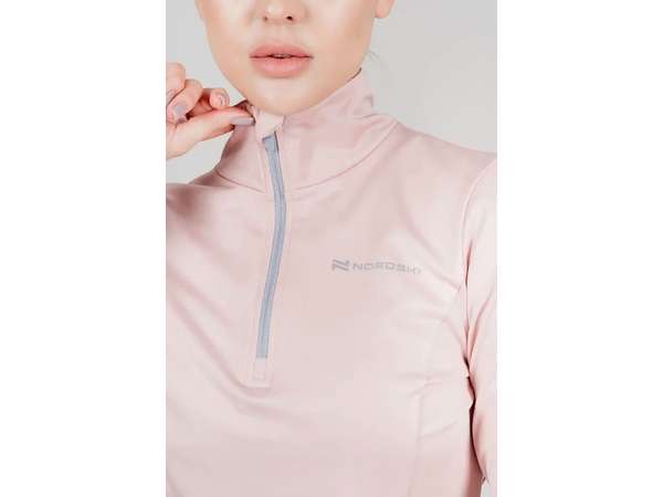 Купить Утеплённая беговая рубашка женская Nordski Warm Soft Pink в Минске по низким ценам. Описание, фото, стоимость, отзывы. Доставка по Беларуси.