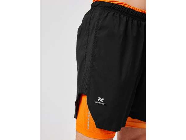 Купить Шорты с лосинами мужские Nordski Pro Energy Black/Orange в Минске по низким ценам. Описание, фото, стоимость, отзывы. Доставка по Беларуси.