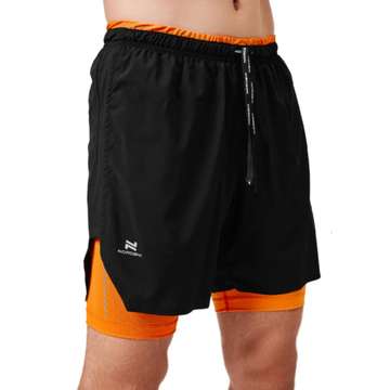 Шорты с лосинами мужские Nordski Pro Energy Black/Orange