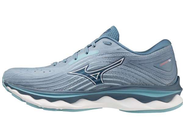 Купить Кроссовки для бега женские Mizuno Wave Sky 6 Blue Shadow в Минске по низким ценам. Описание, фото, стоимость, отзывы. Доставка по Беларуси.
