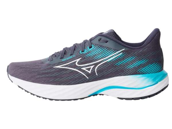 Купить Кроссовки для бега мужские Mizuno Wave Inspire 21 Odyssey Gray/White/Capri Breeze в Минске по низким ценам. Описание, фото, стоимость, отзывы. Доставка по Беларуси.