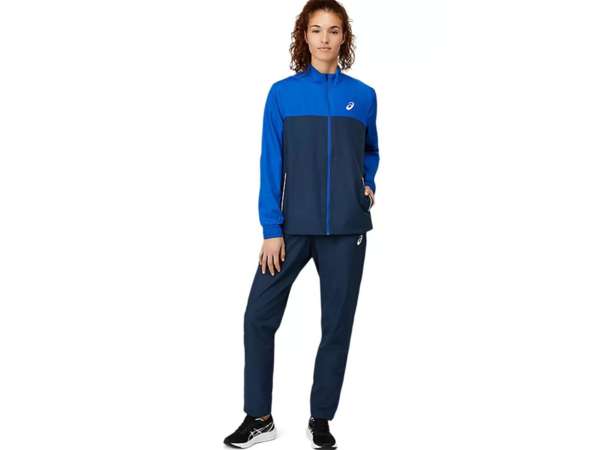 Купить Спортивный костюм Asics Match Suit (Women) Navy blue в Минске по низким ценам. Описание, фото, стоимость, отзывы. Доставка по Беларуси.