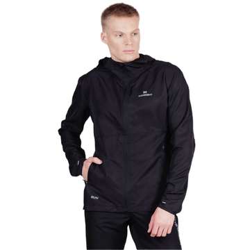 Ветровка для бега мужская Nordski Run total black