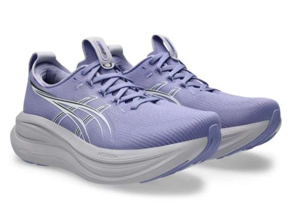 Купить Кроссовки для бега женские Asics Gel-Nimbus 28 BLUEBELL/WHITE в Минске по низким ценам. Описание, фото, стоимость, отзывы. Доставка по Беларуси.