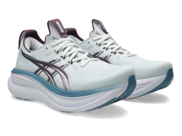 Купить Кроссовки для бега женские Asics Gel-Nimbus 28 Arctic Blue/Velvet Purple в Минске по низким ценам. Описание, фото, стоимость, отзывы. Доставка по Беларуси.