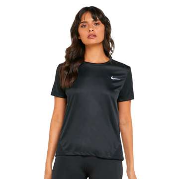 Футболка для бега женская Nike W NK MILER TOP SS