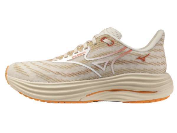 Купить Кроссовки для бега женские Mizuno Wave Rider 29 Summer Sand/White/Autumn Sunse в Минске по низким ценам. Описание, фото, стоимость, отзывы. Доставка по Беларуси.