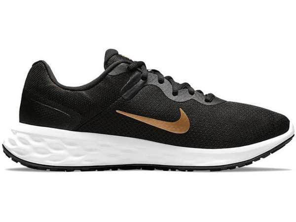Купить Кроссовки для бега мужские Nike Revolution 6 NN Black/White/Metallic Gold в Минске по низким ценам. Описание, фото, стоимость, отзывы. Доставка по Беларуси.